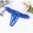 4 Colours Newly Women Lady Girl Erotic Porn Sexy Lace Open Crotch Thong Mesh Pearl Massage Lady Sexy
