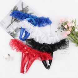 4 Colours Newly Women Lady Girl Erotic Porn Sexy Lace Open Crotch Thong Mesh Pearl Massage Lady Sexy Temptation Pants