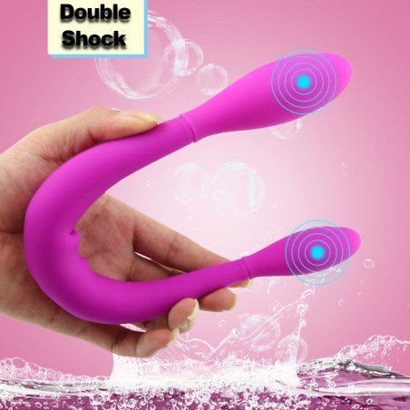 Waterproof Double Shock Dildo USB Charging