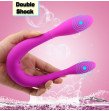 Female Waterproof Double Shock Dildo USB Charging Silicone Magic Wand Vagina Anal Vibrator Sextoy fo Female Waterproof Double Shock Dildo USB Charging Silicone Magic Wand Vagina Anal Vibrator Sextoy fo