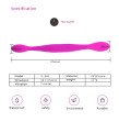 Female Waterproof Double Shock Dildo USB Charging Silicone Magic Wand Vagina Anal Vibrator Sextoy fo Female Waterproof Double Shock Dildo USB Charging Silicone Magic Wand Vagina Anal Vibrator Sextoy fo
