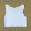 Lesbian Bustier Polyester Tomboy Sexy Lingerie Crop Steampunk Corset Vest Tank Top Undershirt Breast
