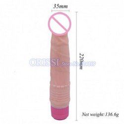 Silicone Realistic Soft Jelly Dildo G Spot Clitoris Stimulation Vibrator Sex Toys for Women Sex Product Female Masturbator