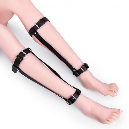 leather bdsm bondage rope adjustable Leg restraint bdsm slave tools adjustable harness adult games e