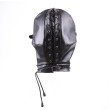 Morease Sexy Bondage PU Leather Hood BDSM Erotic Adult Games Fetish Mouth Mask Sex Toy For Woman Mal