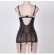 XL-5XL Large Size Women Sexy Lace Lingerie Nightdress Fat MM Garters Clothes Backless Temptatio