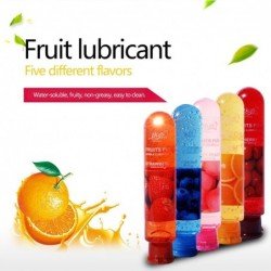 80ML Sex Lube Adult Sexual Body Massage Oil Fruity Lubricant For Anal Sex Grease Oral Vaginal Love Gel Flavor Sex Health Prod