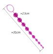 Anal Toy Colour Jelly Anal Beads Sex Orgasm Vagina Plug Play Pull Ring Ball Anal Stimulator But