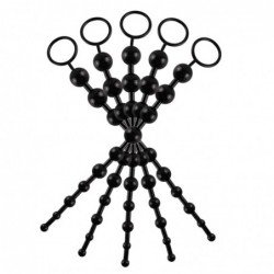 Anal Toy Colour Jelly Anal Beads Sex Orgasm Vagina Plug Play Pull Ring Ball Anal Stimulator Butt Beads for Women