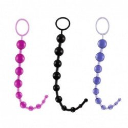Anal Toy Colour Jelly Anal Beads Sex Orgasm Vagina Plug Play Pull Ring Ball Anal Stimulator Butt Beads for Women