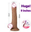 9 Inchs Huge Realistic Dildo Soft Male Artificial Penis Strong Suction Cup Female Masturbation Cock