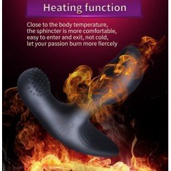 Soft Heating Function Male Prostate G Point Massager Waterproof Vibrator Mulit-Frequency Vibrat