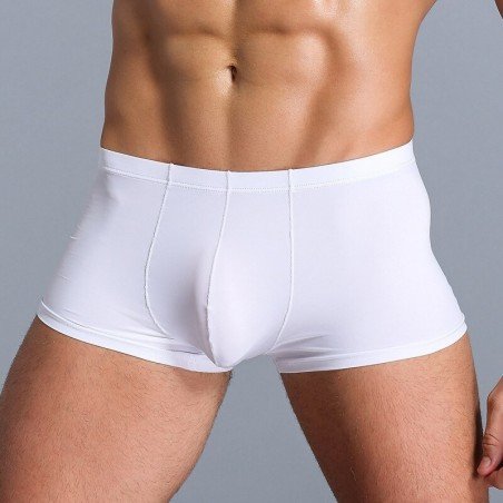Summer Ice Silk Men Underwear Sexy Gay Thin Soft Breathable Man Boxer Shorts Seamless Solid M