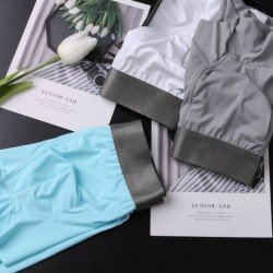 Silk Men Underwear Seamless Translucent Boxer Short Ultra Thin Breathable Comfortable Pantie Underpants