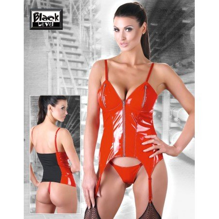Sexy lingerie Vinyl red Basque sexy basque