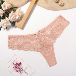 4 XL~M Plus Size Briefs T-back Underwear Women Sexy Panties Female Seamless Lace Lingerie Women G String Thong plus size