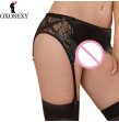 xxxl 6xl Plus Size Faux Leather Sexy Plus Size Garter Belt Women Suspender Belt Sheer Lace G-strings Lingerie