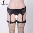xxxl 6xl Plus Size Faux Leather Sexy Plus Size Garter Belt Women Suspender Belt Sheer Lace G-strings Lingerie
