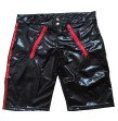 Sexy Men Faux Leather Latex Shorts Men  Plus Size S-XXXL Boxers Underwear Gay Male Panties Black