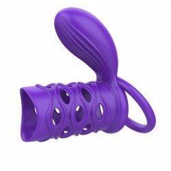 12 Speeds Silicone Cock Ring for Men Adult Sex Toys Vibrating Penis Sleeve TIme Delay Cock Cage Male