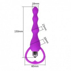 Anal Butt Plug Beads Silicone Massager Dildo Vibrator Stimulate Vibration Pull Beads Sex Toys for Women