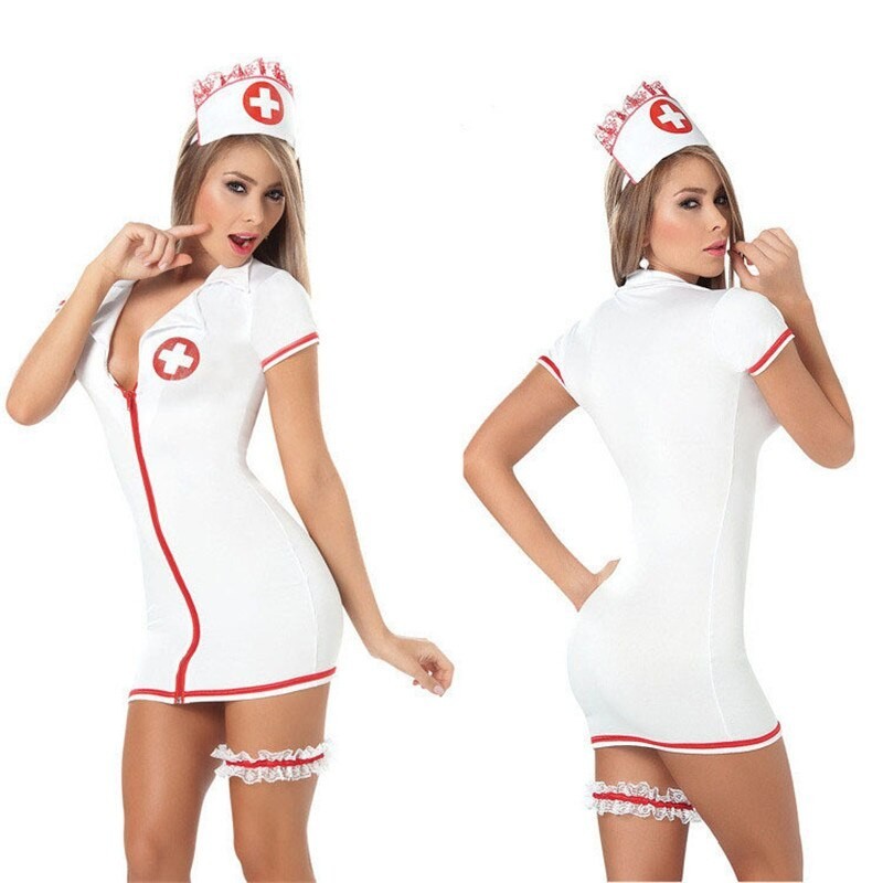 Cosplay Nurse Sexy Costumes Fantasy Sexy Erotic Lingerie For Women Hot Porn  Sex Babydoll Dress Nurse Erotic Underwear Lingerie size Onesize Colour As  Seen