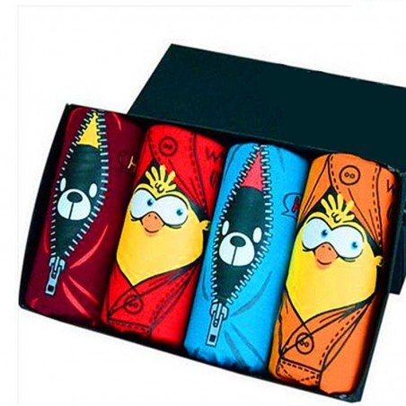 Underpants Man Bear Birds Male Underwear Bamboo Mens boxershorts Breathable Mens Underwear boxers F