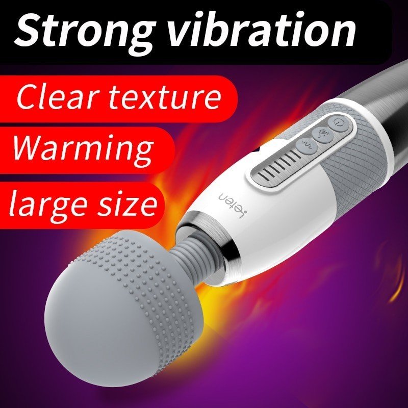 Bodypro Leten Upgrade Powerful Vibrator for women Big Head Magic AV Wand Body Massager Clitoris Stim