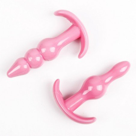 6 Piece Set Soft Silicone Jelly Anal Dildo Butt Plug Prostate Massager Adult Products Anal Plug Beads S