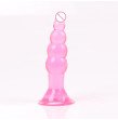 6 Piece Set Soft Silicone Jelly Anal Dildo Butt Plug Prostate Massager Adult Products Anal Plug Beads S