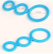 Zerosky Penis Ring Extension 3 Rings Cock Cages Delay Dick Ejaculation Cock Rings Sex Toys for Men E Zerosky Penis Ring Extension 3 Rings Cock Cages Delay Dick Ejaculation Cock Rings Sex Toys for Men E
