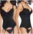Women Sexy Lace Lingerie Bustier Corset Babydoll Chemise Porno Sex Underwear Dress Transparent Haltte