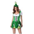Sexy Costumes Green Sweet beer girl Dress Women Halloween Costume Oktoberfest Beer Maid Costume D