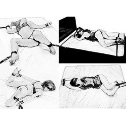 BDSM New Lingerie Sex Handcuffs Bondage Sex Shop Lingerie Set Adult Sexy Hot Erotic Costumes For Sex Restraints Bed Mattress