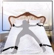Nylon Sex Handcuffs BDSM bondage Sexy Lingerie Set Adult Restraints Bed Mattress Set Lingerie Sexy H