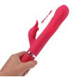 USB Recharge Multi-speed Vibrator 360 Degrees Rotating Silicone Scalable Beaded Magic Wan