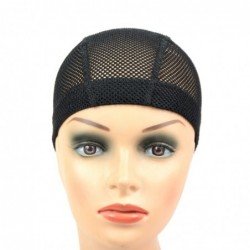 Big Hole Mesh Dome Wig Cap Hair Nets Large Hole Black Dome Caps To Make Wigs With Elastic Band Wave Cap