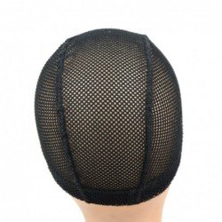 Big Hole Mesh Dome Wig Cap Hair Nets Large Hole Black Dome Caps To Make Wigs With Elastic Band Wave Cap