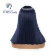 MISS WIG Blonde Blue Grey Short Straight Heat Resistant Synthetic Hair Wig For BlackWhite Women Cos