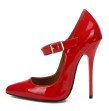 Men And Women Large Size Ultra High Thin Heeled Pointed-Toe Patent Leather Four Seasons Single Shoes