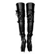 Womens Over Knee Platform Boots Unisex Shoes Woman Wide Calf Friendly Man Ladies Shoes  Sex