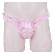 Crossdressing Sexy Men in Panties Polka Dot Ruffled G Strings Thongs Low Rise Soft Satin panties Men size Crossdressing Sexy Men in Panties Polka Dot Ruffled G Strings Thongs Low Rise Soft Satin panties Men size