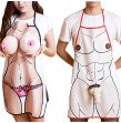 Naked Woman Funny Cooking Apron Sexy Kitchen Dinner Party Baking Aprons For Woman And Man with big cock apron