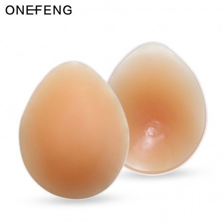 Silicone Fake Breasts Teardrop-Shaped Soft Pads Full Ladies False Boobs 170-3