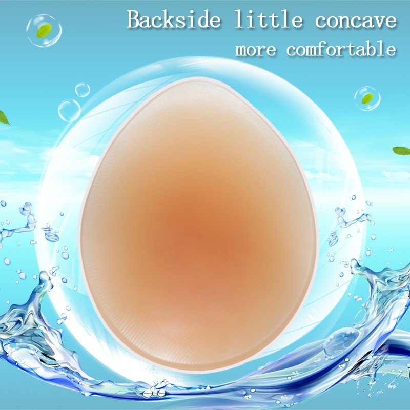 Silicone Fake Breasts Teardrop-Shaped Soft Pads Full Ladies False Boobs 170-3