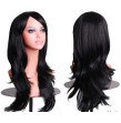 Long Body Wave Black Blond Synthetic Hair Cosplay Wigs For  transvestite men