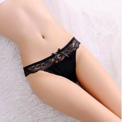 Women's Lace Transparent Seamless Panties V String  Sexy Lingerie Panty Underwear Girls Thongs Knickers