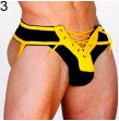 Men Sexy Althetic Strap Underwear  Expose Backless Lace Up Thong  Boxer-shorts